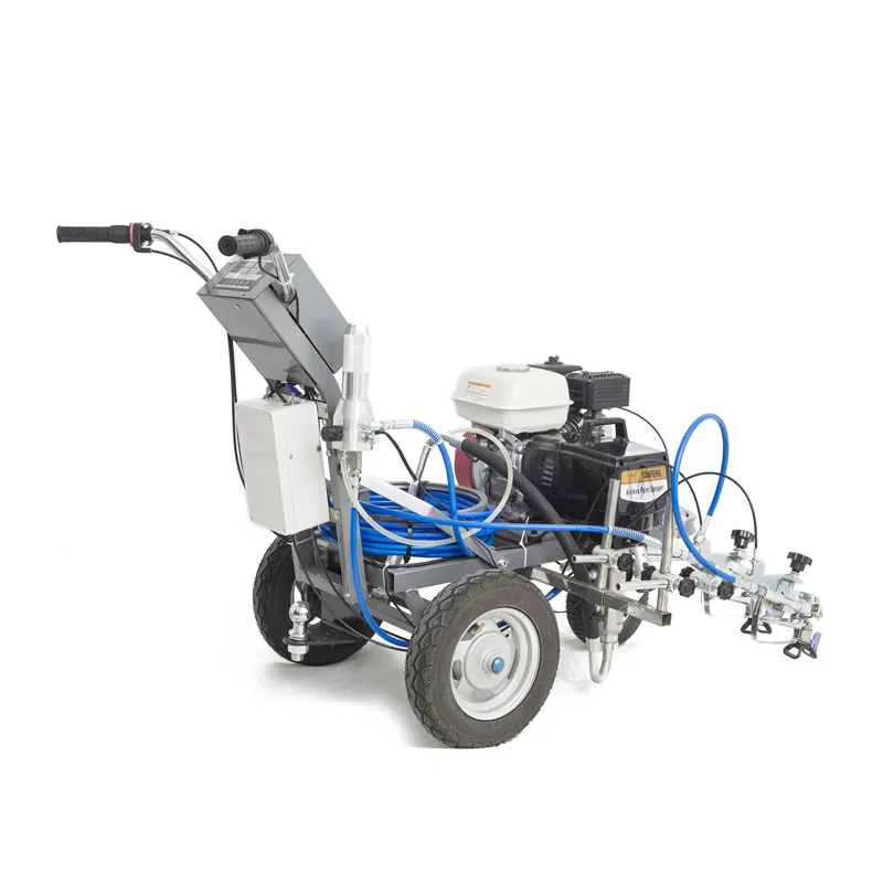 PT6090 Perfect gun alignment easy-to-use guide mark system cold paint road marking machine