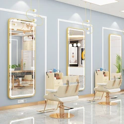 Professional Beauty Hairdressing Station Simple Style Mirror Station Salon Equipment Product Mirror