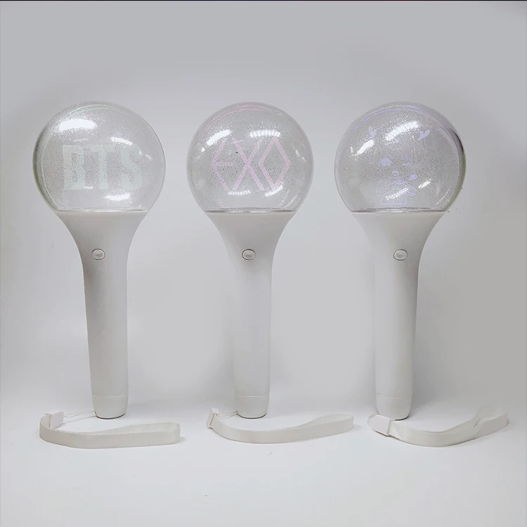 Party and Event Suppliers OEM Round Shape Colorful Acrylic Glow Led Stick With Customized Logo