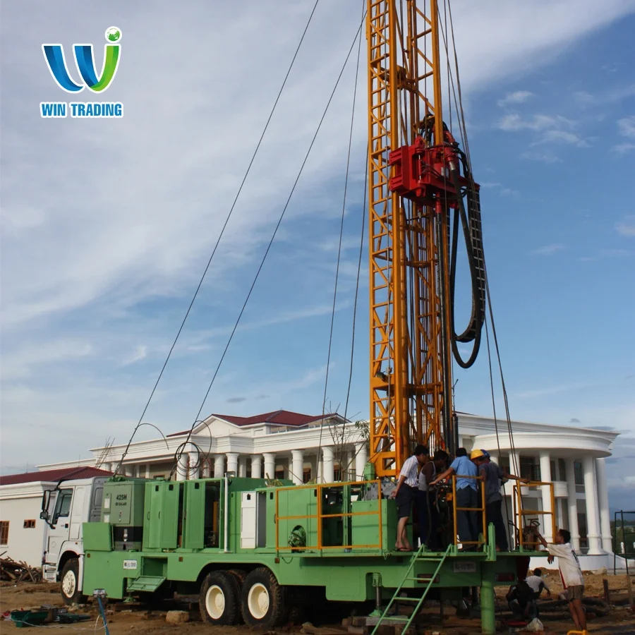 RG Truck mounted Full Hydraulic Mobile 600m Water Well Bore Hole Drilling Rig
