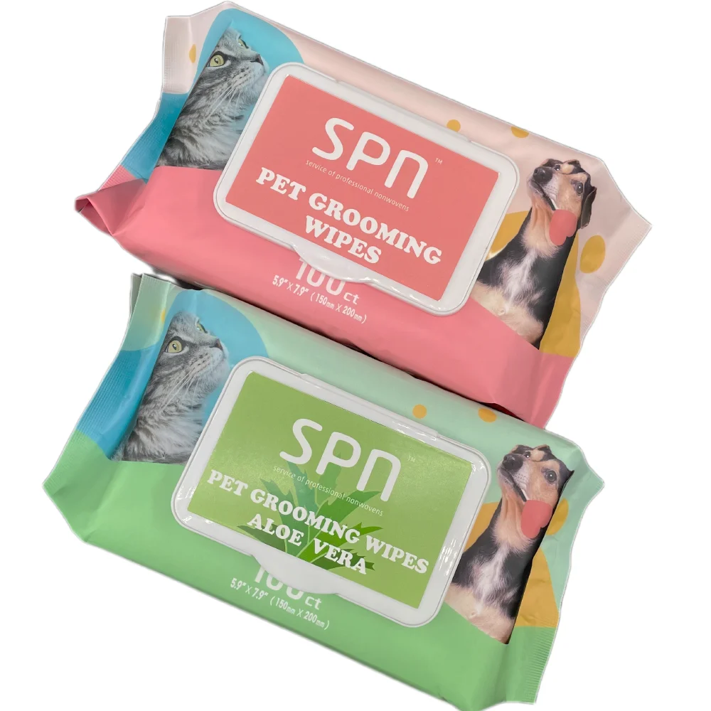Hot Sale pet dental wipes dogs whitening finger teeth pet grooming wipes