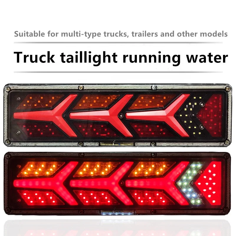 Led car rear light 24/12V super bright Flow Steering Turn Signal Lamp for Truck Trailer Caravan UTE Camper fog taillights