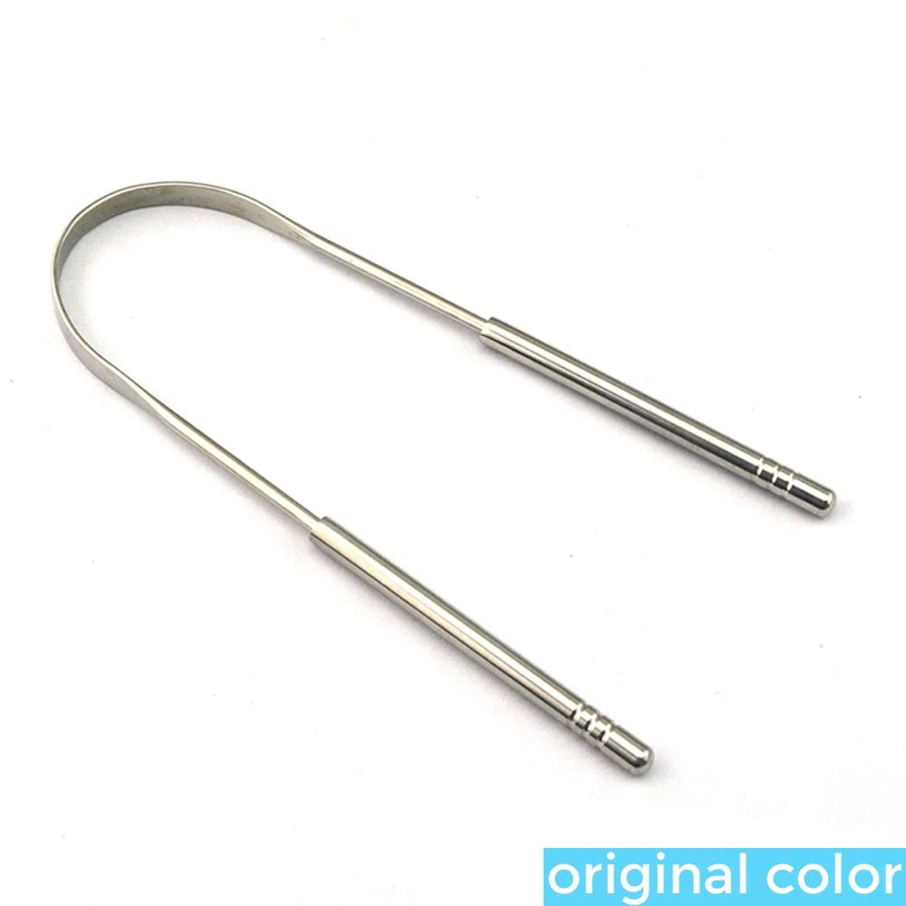 Raspador De Lingua Metal Tongue Scraper Limpiador De Lengua