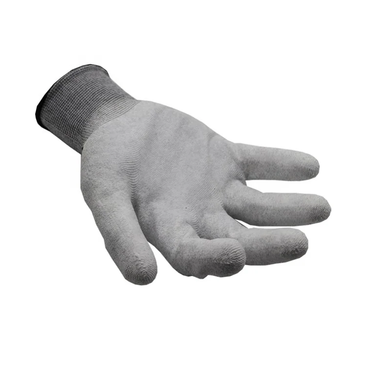 HB SAFETY CT PA517 PU ESD safety glove 15G seamless anti-static liner PU coated lightweight precision electron industry use