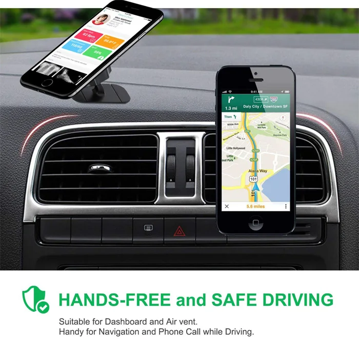 Universal Car Phone Mount Dashboard Air Vent Cell Phone Holder for Popsocket Grip Car Mount