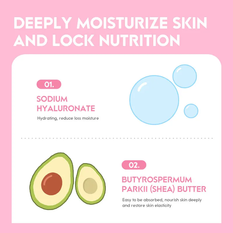 Cherry Blossom Essence Cream 60g Moisturizing Hydrating Sakura Face Cream For Day and Night Use