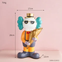 Nordic Decoration Home Furnishing Coase Bouquet Flower Decoration Resin Sculpture Vase