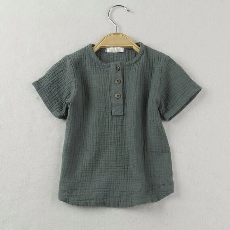 
Baby shirts muslin cotton fashion baby long sleeve clothing plaid 