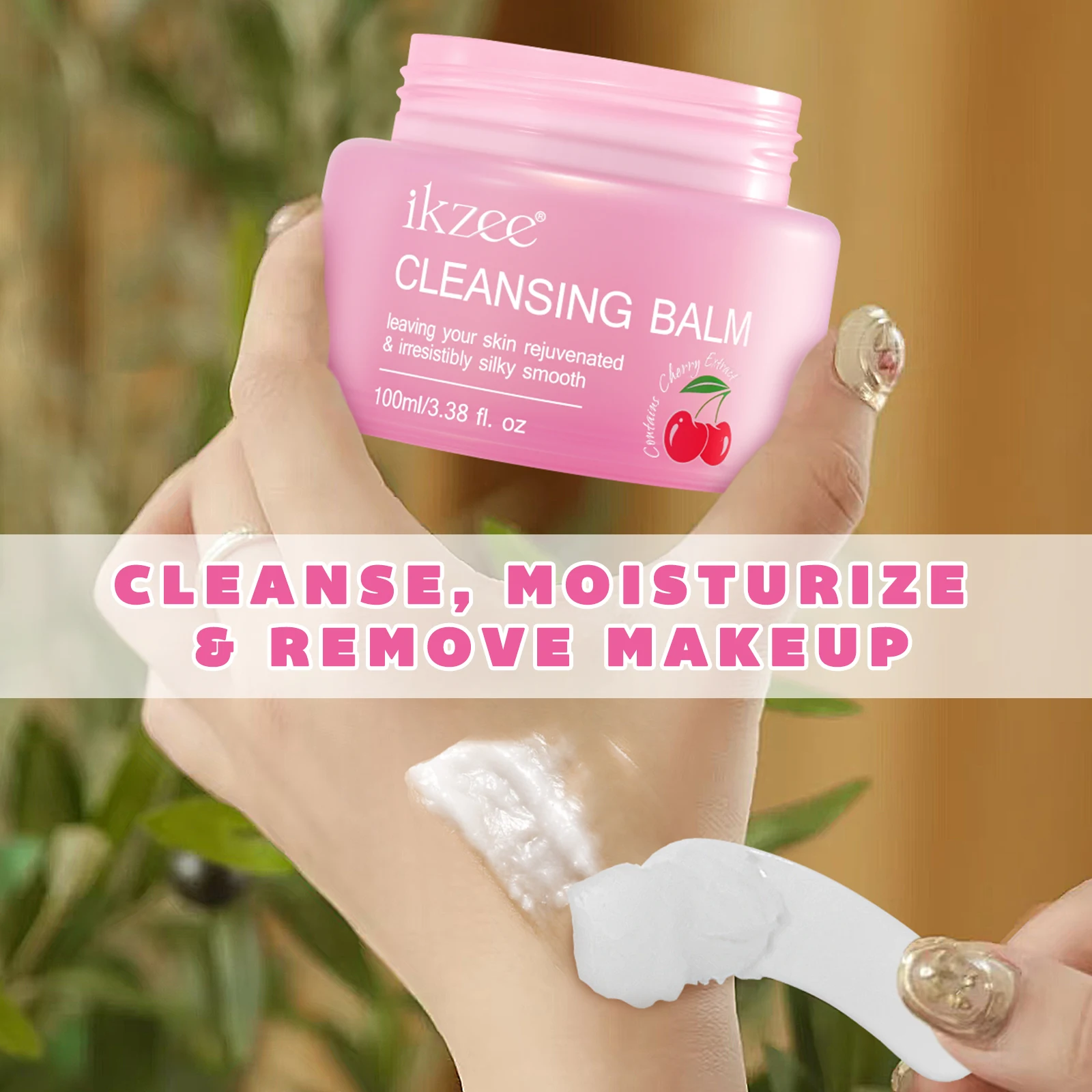 IKZEE Wholesale Natural Facial Wash Makeup Remover Cream Private Label Face Hydrating Nourishing Pores Cleansing Balm