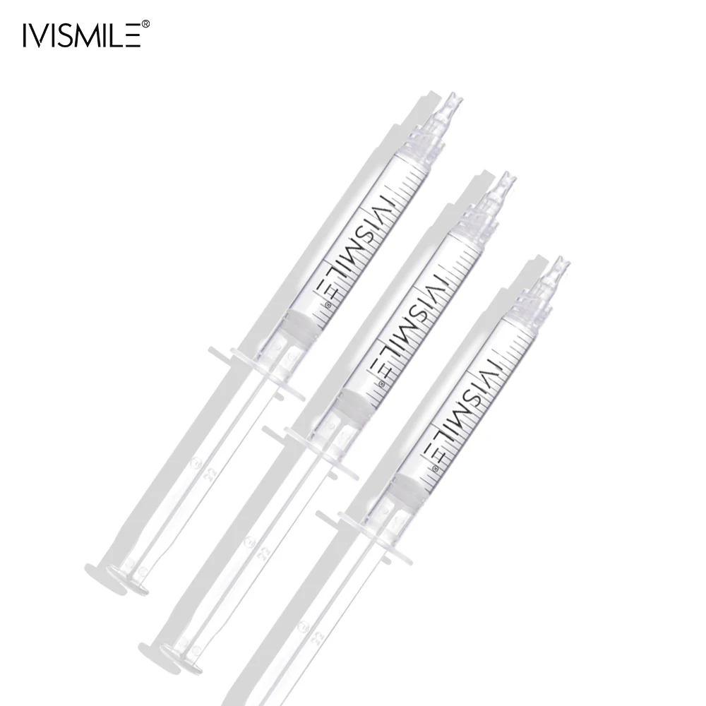 IVISMILE Wholesale Effective 35% Carbamide Peroxide Teeth Whitening Syringes Gel Private Label