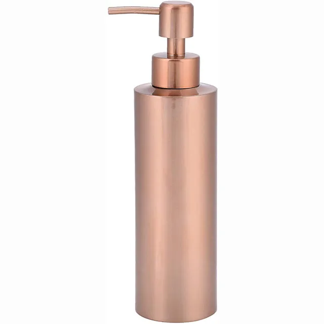 350ml press type simple shampoo shower gel stainless steel soap bottle for family