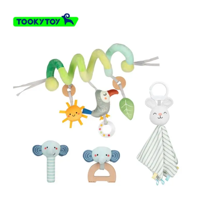 Baby Comfort Bed Wrapped Plush Toy Doll Anting Towel Plush Rabbit Doll Hand Doll BB Stick Baby Hand Stick