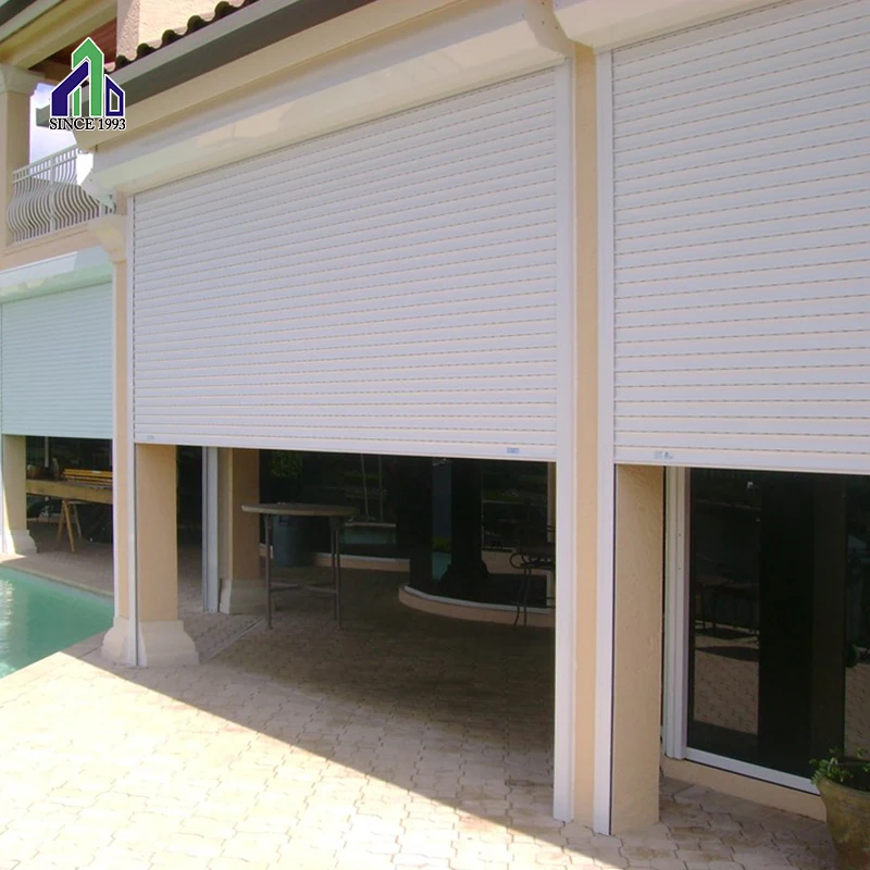 Cheap aluminum alloy rolling door remote control roller shutter door