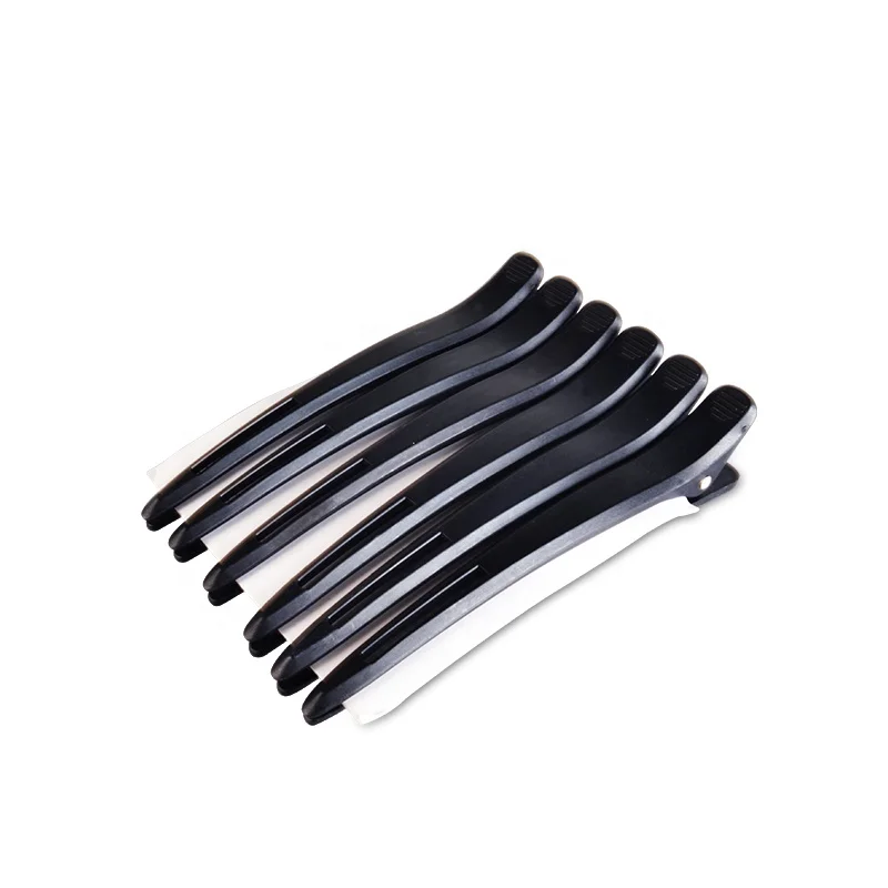 Professional Custom Hairdressing Tools Plastic Non Slip Duck Bill Hair Clip For Girls