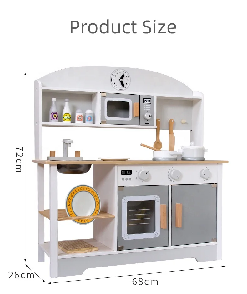 2022 новые шкафы из цельной древесины, детский игровой домик, игрушки, деревянные аксессуары, комплект для ролевых игр, деревянная кухня
