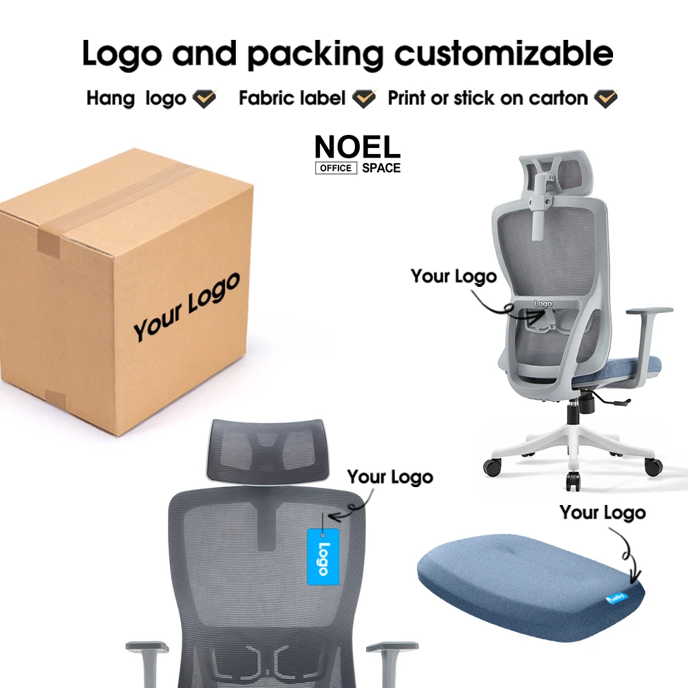 Foshan wholesale Factory high quality ergonomic office chair spare parts reclining Swivel computer chair