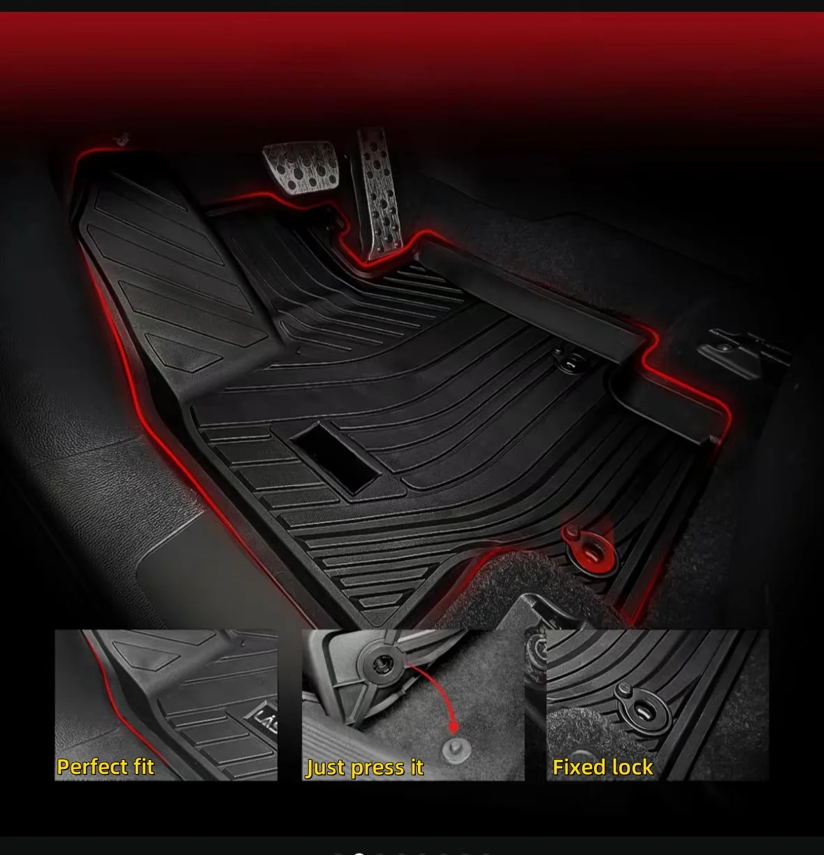 All-weather TPE car mat for TOYOTA RAV4 left-hand drive 2024+ eco-friendly special vehicle