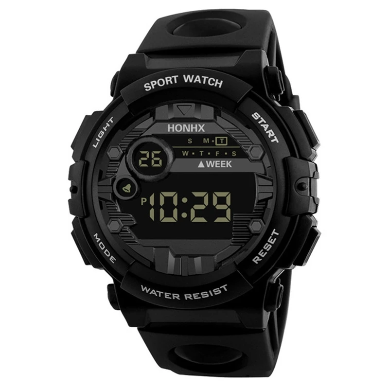 HONHX Brand Luxury Men Digital Watch Men Outdoor Electronic Day Date Clock Waterproof Sport LED Wrist Watch relogio NEW