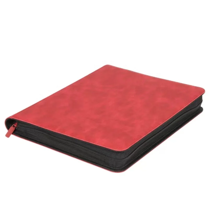 Big 4 Pockets Topload Binders 112Card  Pu Leather Anime Toploader Card Binder Toploadesr Binder