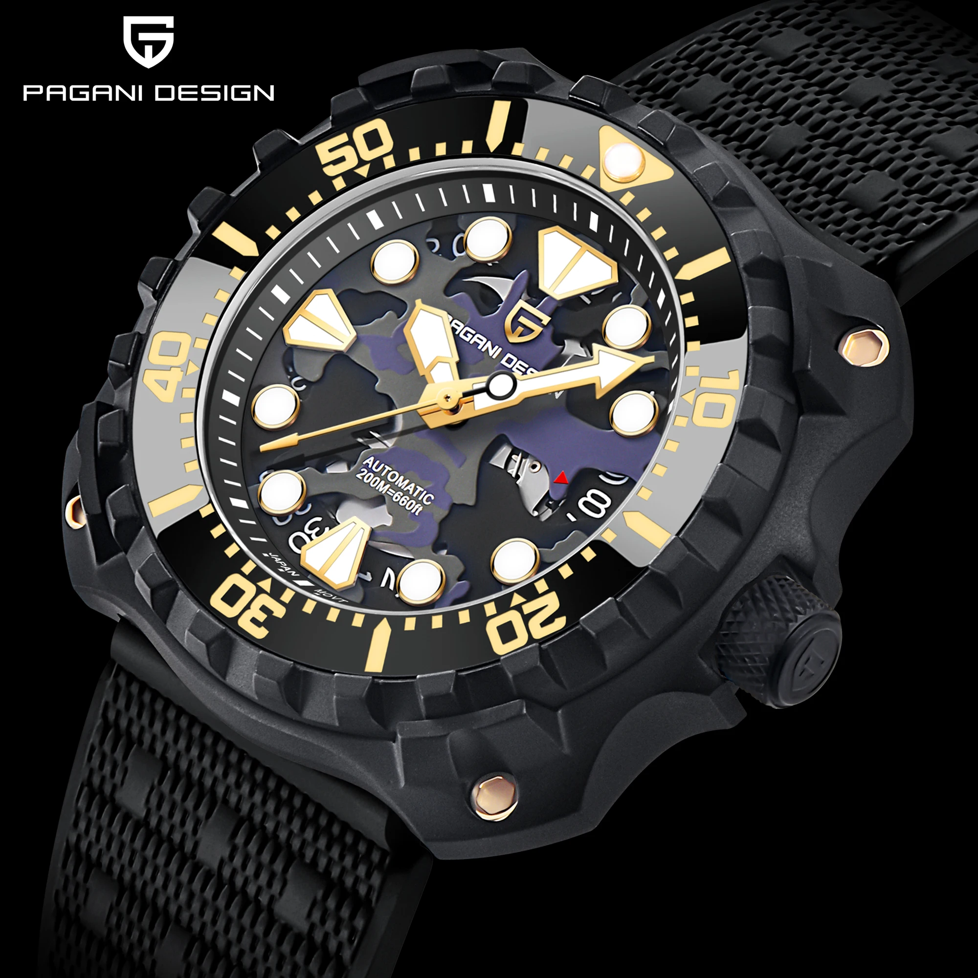 PAGANI DESIGN 2022 New 009 Commander Men Automatic Watches Japan NH35A Movement Top Luxury Brand Men Mechanical Watch Waterproof