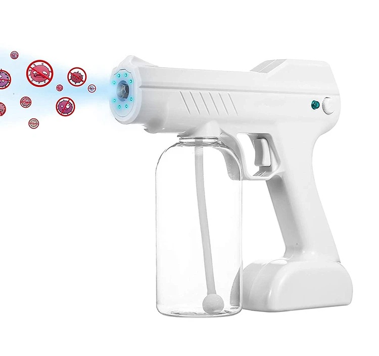
Wireless handhold nano sprayers gun Portable Blu-Ray Anion Nano disinfection Spray Gun Nano Sterilizing Steam Gun 
