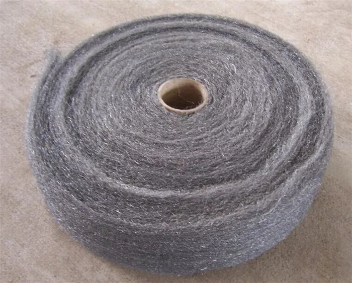 Hot Sale stainless steel wire scourer rolls steel wool scourer 00# 000#