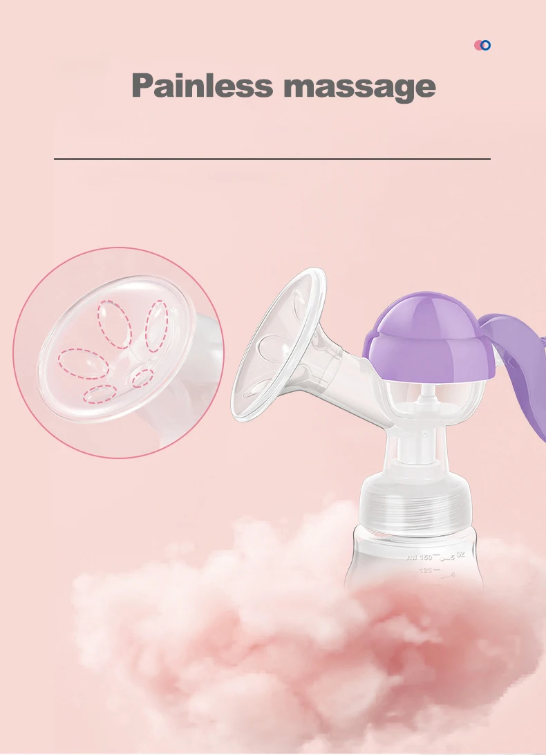 High quality  factory-price 100% Food Grade Manual safety and  skin-friendly Breast pump for breastfeeding mother