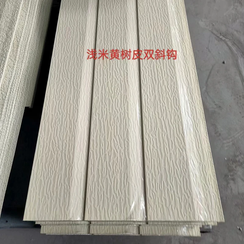 Metal siding polyurethane sandwich panel fireproof pu foam stone