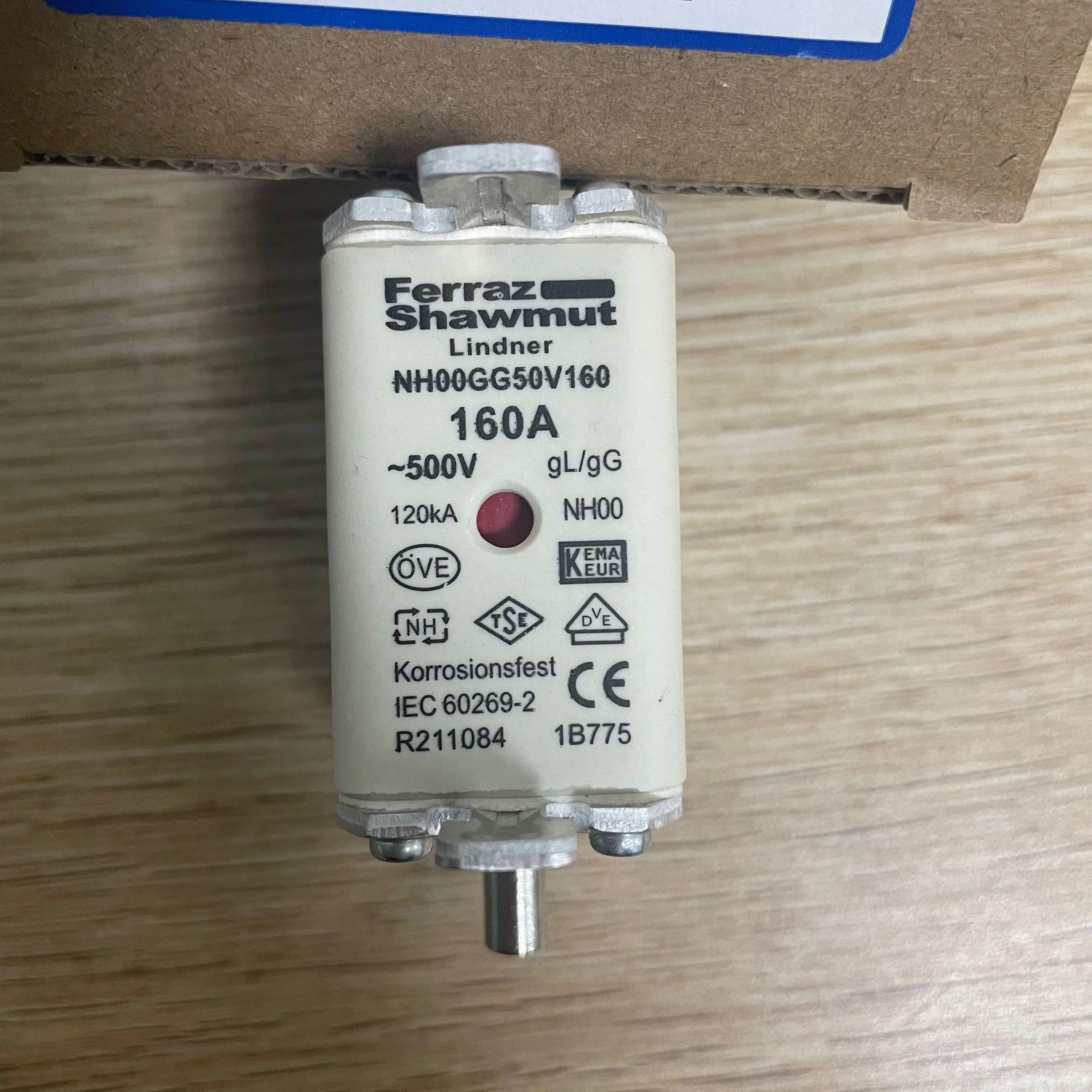 Ferraz Shawmut 160A ~500V Fuse NH00GG50V160
