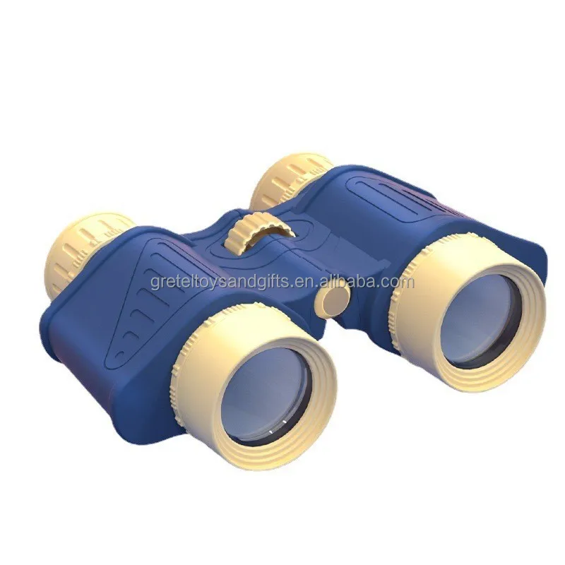 2023 New Arrival Custom Children Wooden Outdoor Play Science Telescope Game Educational Binoculars With Lenses Toys For Kids