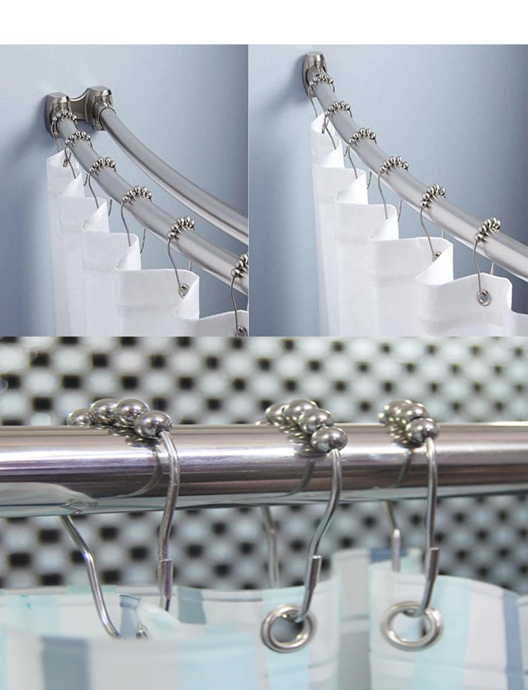 YIWANG Manufacture Wholesale Iron Silver Shower Curtain Hook Rings