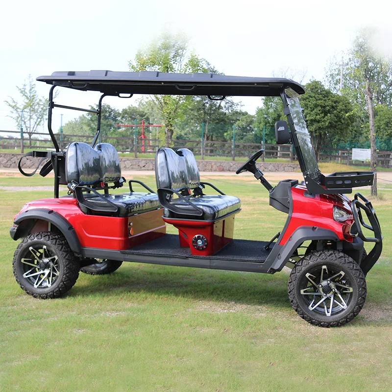 Best Selling  Airport 4 Seater Electric Golf Cart Best Price Blue Lifted Golf Buggy