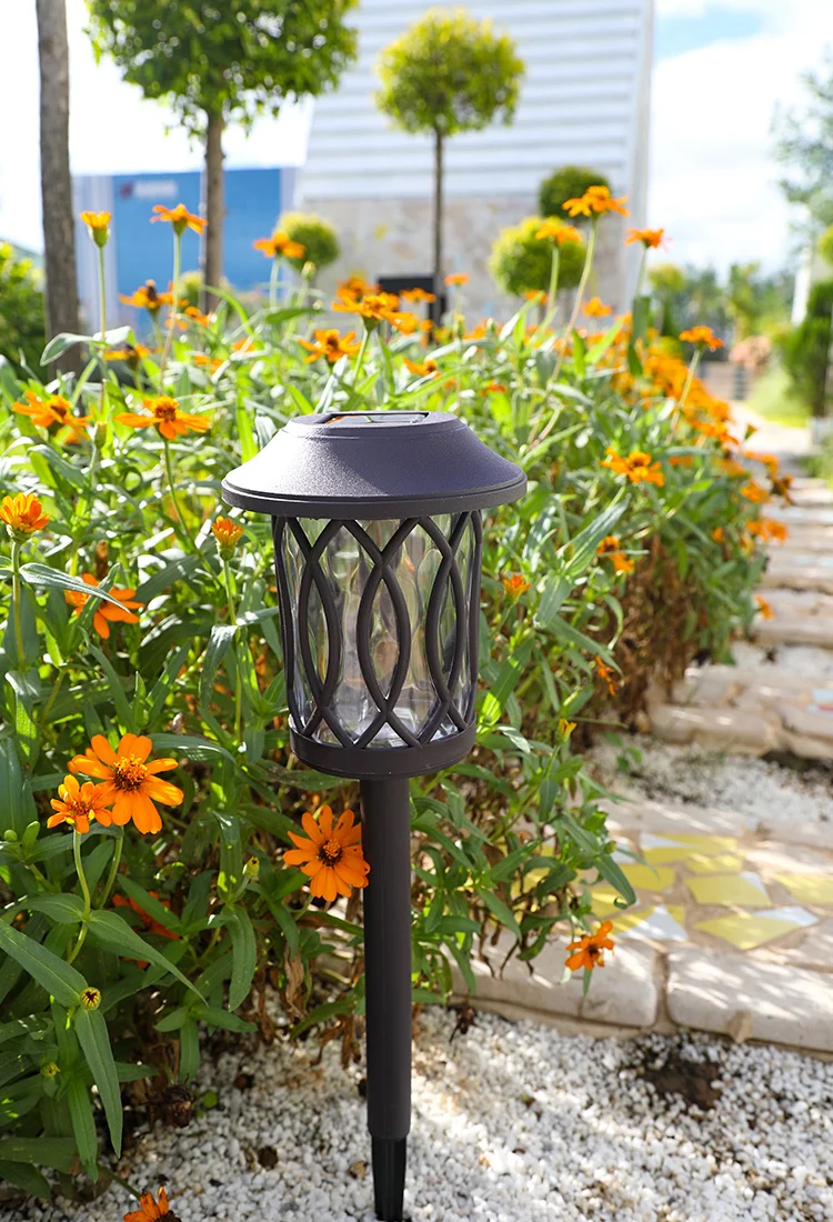 Ultra Bright Landscape Disc Light Led Outdoor Solar Waterproof Garden Lights Metal Glass Solar Lawn Lights Decoration