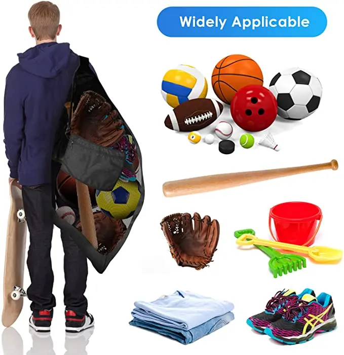 Professional Sport Equipment Drawstring Mesh Sack Basketball Ball Bags Football Soccer Mesh Ball Bag
