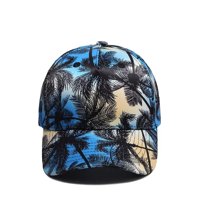 Custom Blue Dye Sublimation Printing 5 Panel Structured Polyester Baseball Hat And Cap