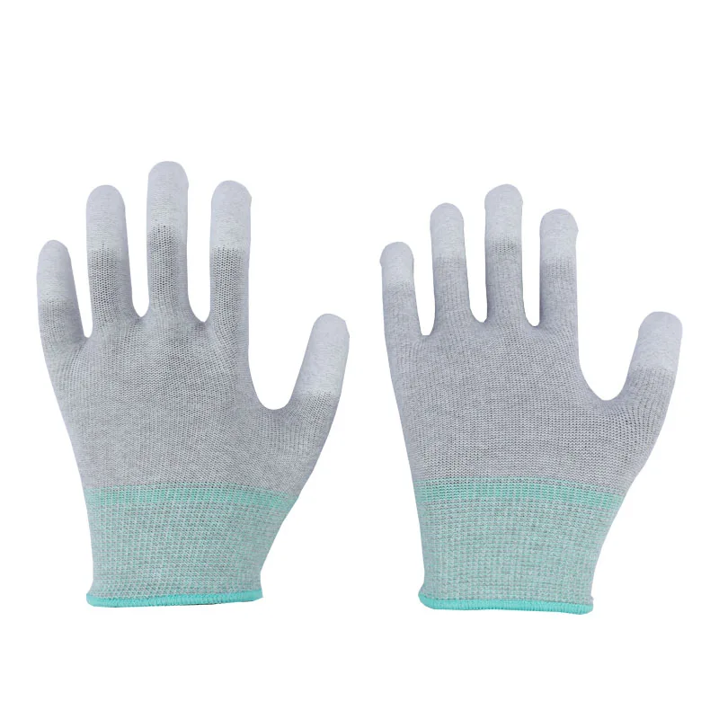 Low Price 13 Size Anti Static PU Coated Gloves ESD Top Fit Gloves