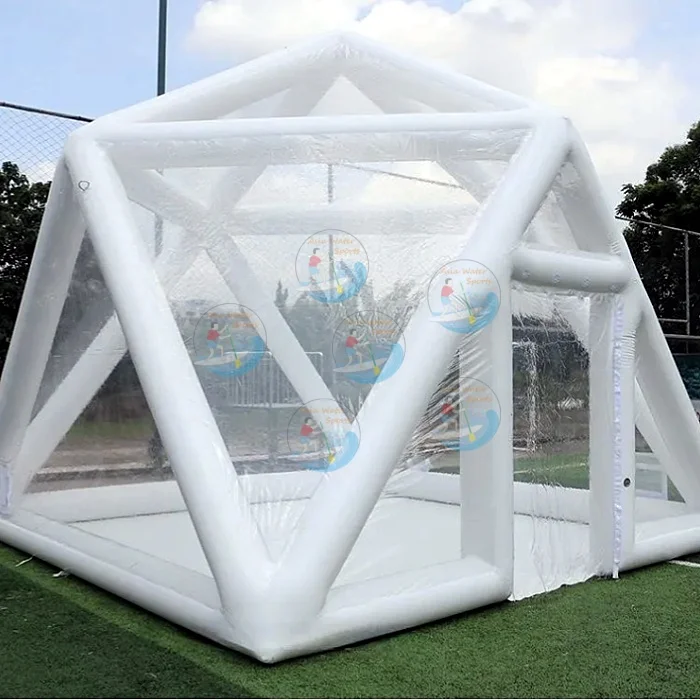 Outdoor starry sky inflatable clear tent for camping windproof rainproof hiking transparent tent air sealed inflatable tents