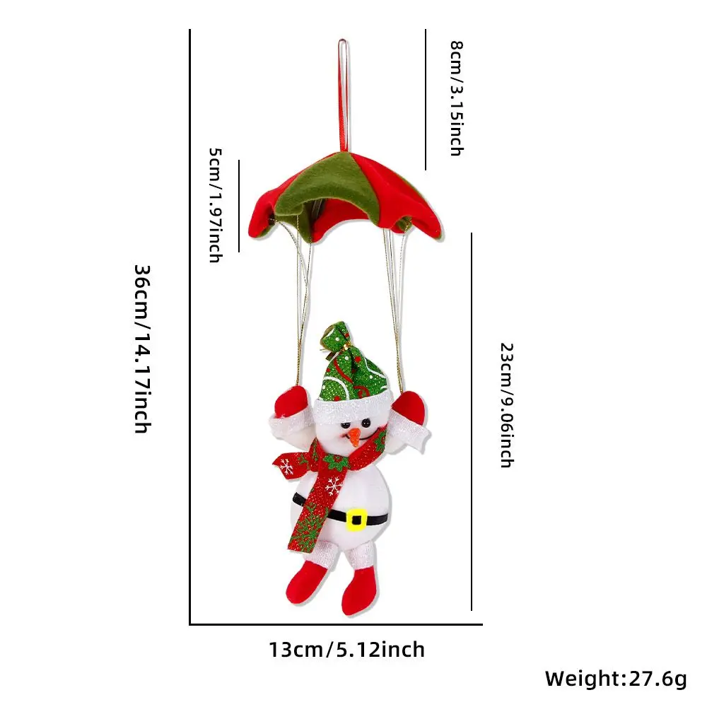 Christmas decoration parachute Christmas snowman hanging shopping mall supermarket skydiving doll scene layout hanging ornaments