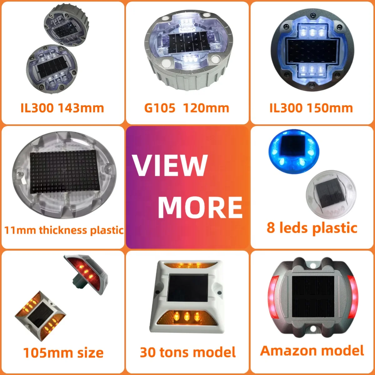 6 screws solar studs