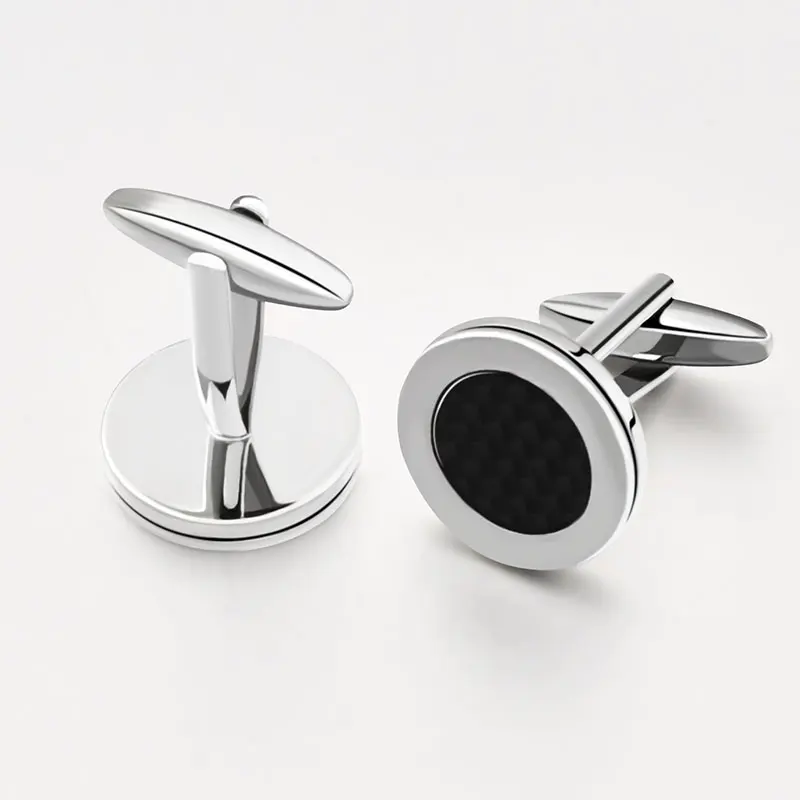 Kaidvll Mens Cufflink Golden Silver Color 32 Choice Square Round Design High-grade Cufflinks Trendy Cufflinks For Mens