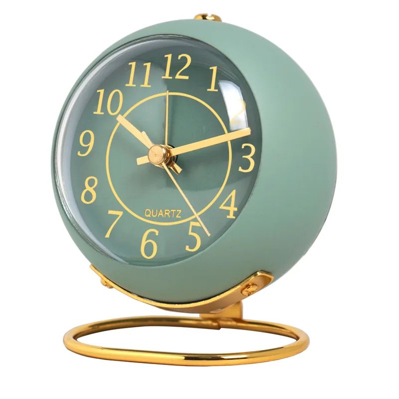Modern round Table Clock Fashionable Alarm Clock with Multi-Color Options Customizable Maternity Children Home Decoration