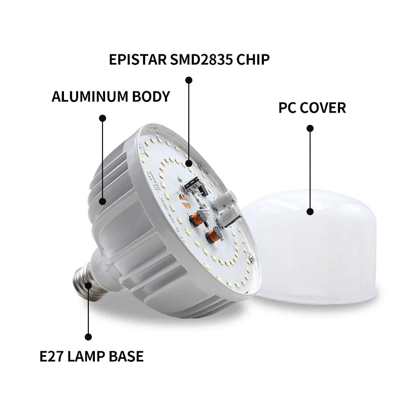 Оптовая Продажа с фабрики алюминиевые светодиодные лампы Корпус Корпуса T 27 Smd светодиодный свет дома