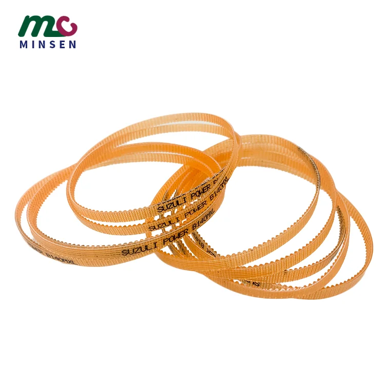 Orange translucent PU timing belt  manufacturer