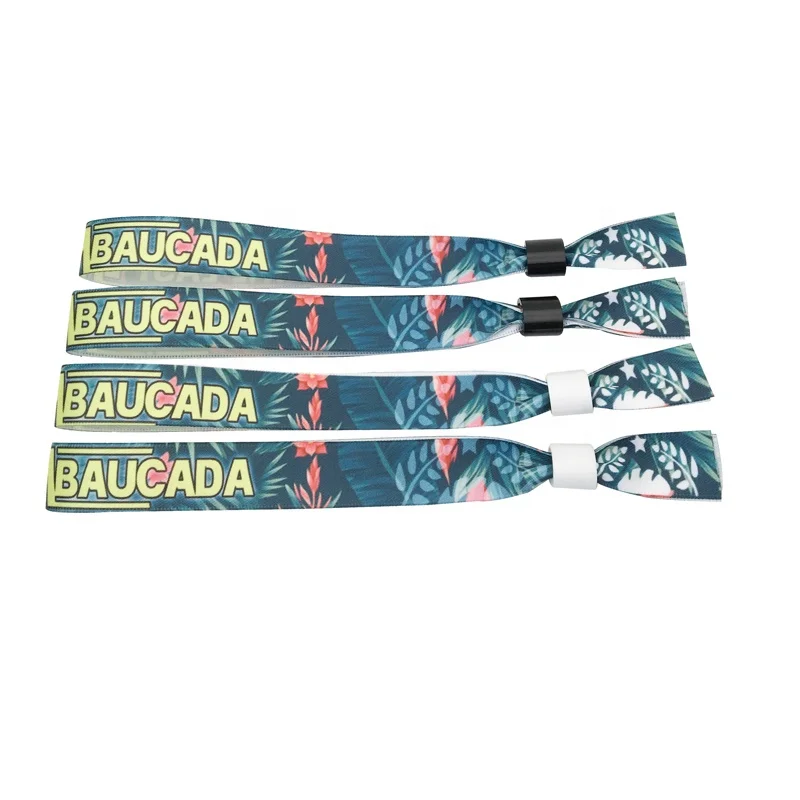Promotional new design women custom fabric elastic wristbands bracelet