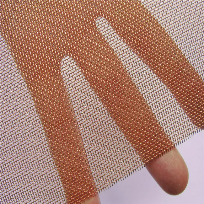  Factory Wholesale brass Wire Mesh 100/200 Shielding Decor Brass Copper