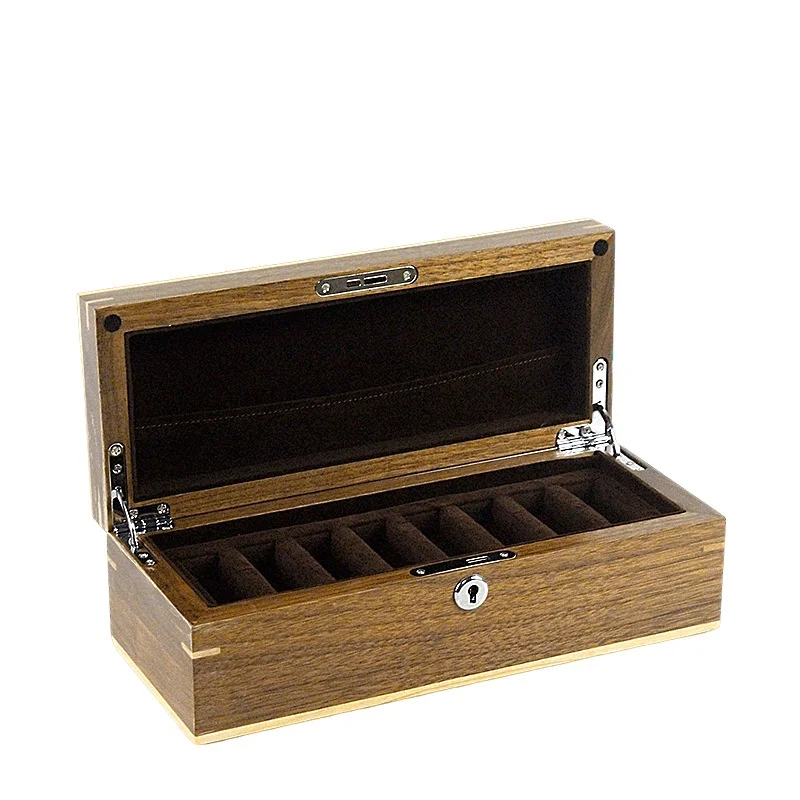 Black walnut essential oil wooden box Walnut solid wood collection gift box Retro new Chinese storage display gift box