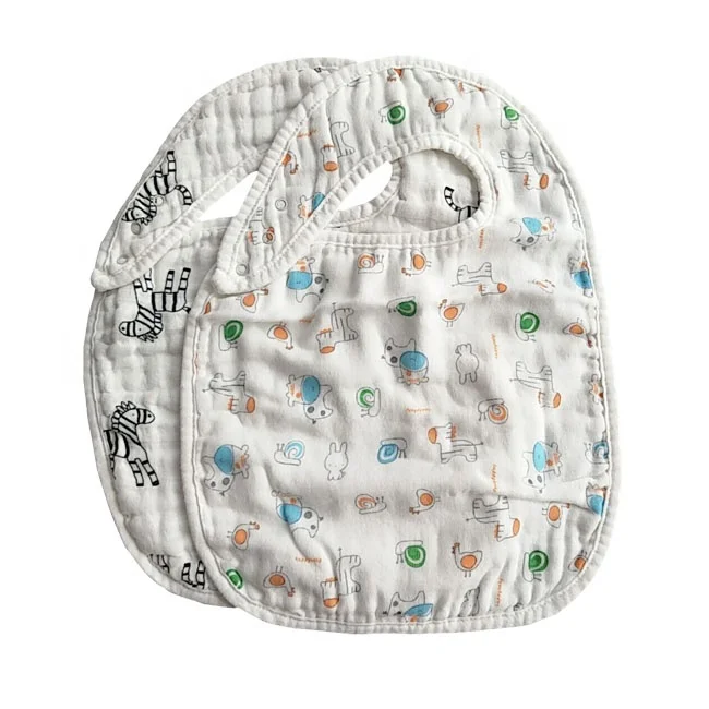 
wholesale breathe free muslin feeding Infant Newborn triangle scarf baby drool Bib 