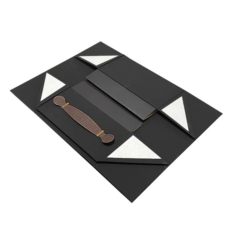 Big size two bottles wine soft drink wedding gift favor boxes foldable magnetic hand carrying case  packing box
