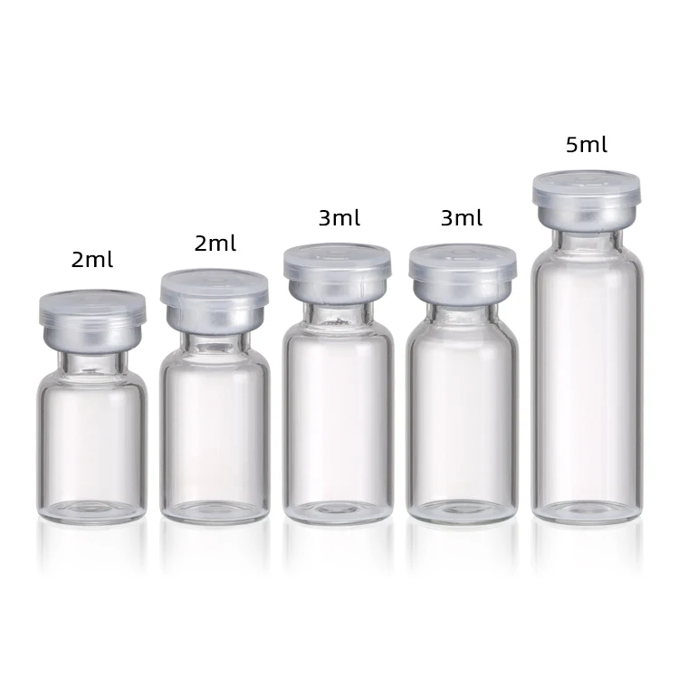Custom 2ml 3ml 5ml clear borosilicate glass ampoule tester bottle for cosmetic and pharmaceuticals