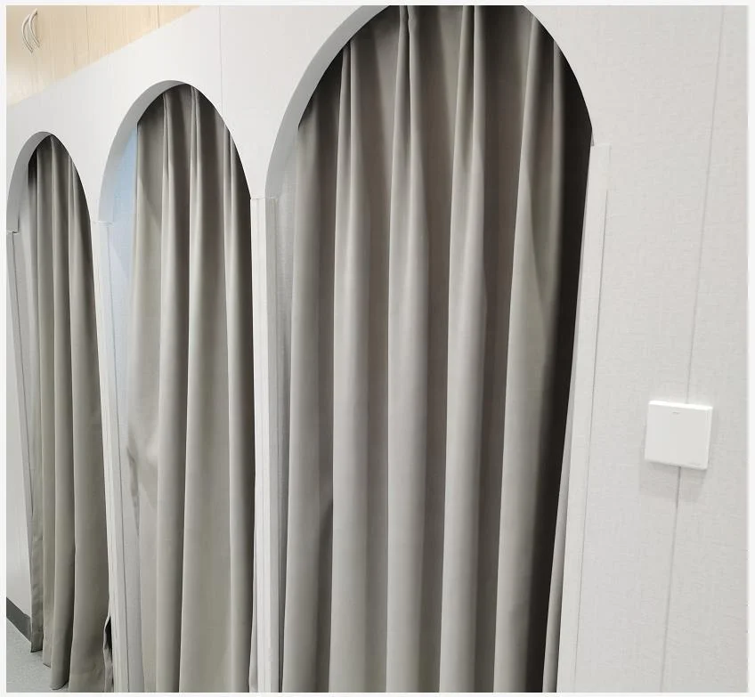 Luxury background quick install studio sheer drapes curtains